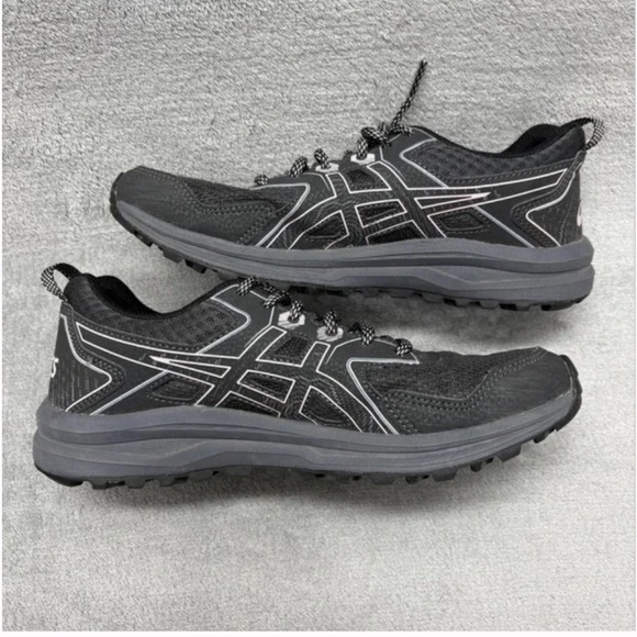 GUC ASICS Trail Scout Shoes Womens Black Gray Trail Running Sneakers (Size 7) - Picture 7 of 8